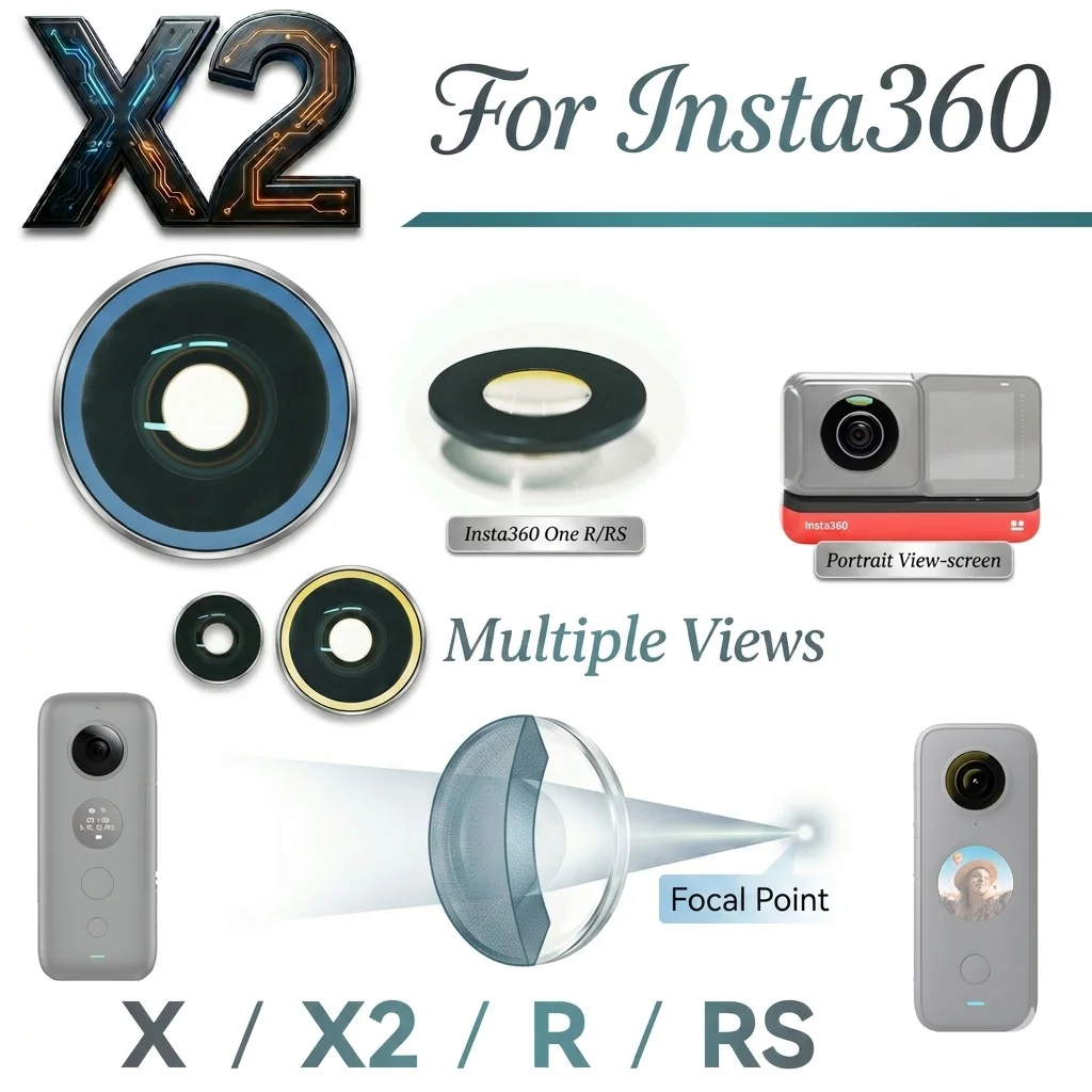 

Baleela Sport Camera Lens Replacement for Insta360 One X/X2/R/RS Professional Repair Kit
