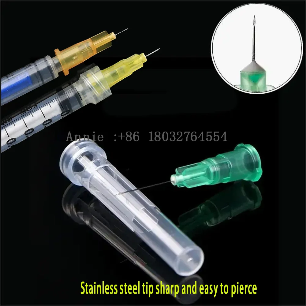 Micro Hypodermic Needle 18G 25G 27G 30G 31G 32G 34G Painless Small Needle Sterile Injector for Medical Beauty