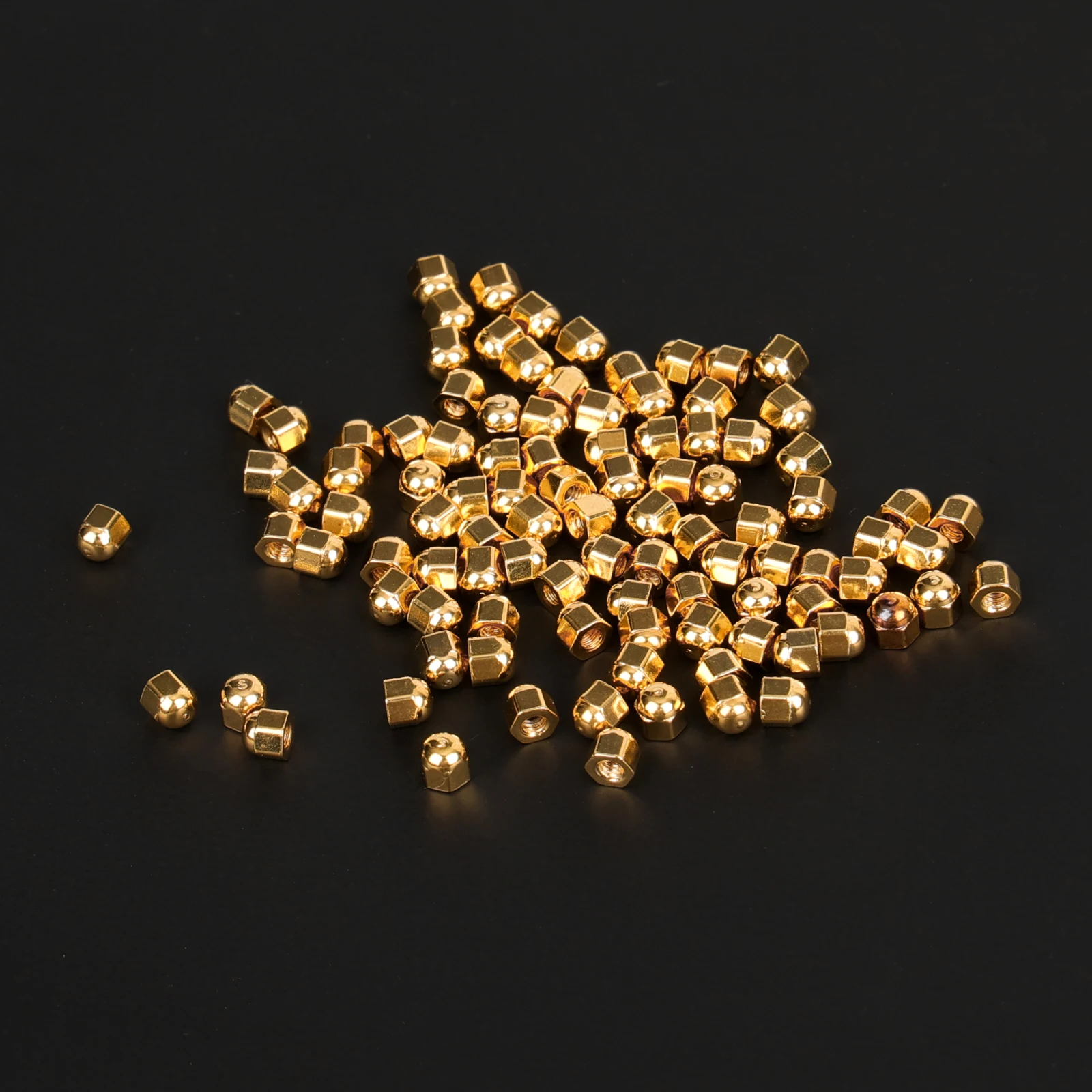100 Stück sechseckige Metall-Schraubverschlüsse für Brillen – goldfarben, kompatibel mit randlosen Brillen und ausgewählten Sonnenbrillen – Detail 5