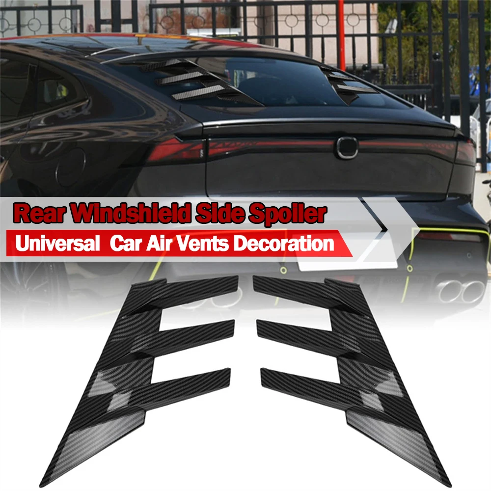 Universal Rear Windshield Side Spoiler Side Vents Decoration General Window Louvers Exterior Decorative Rear Wing  Accessories