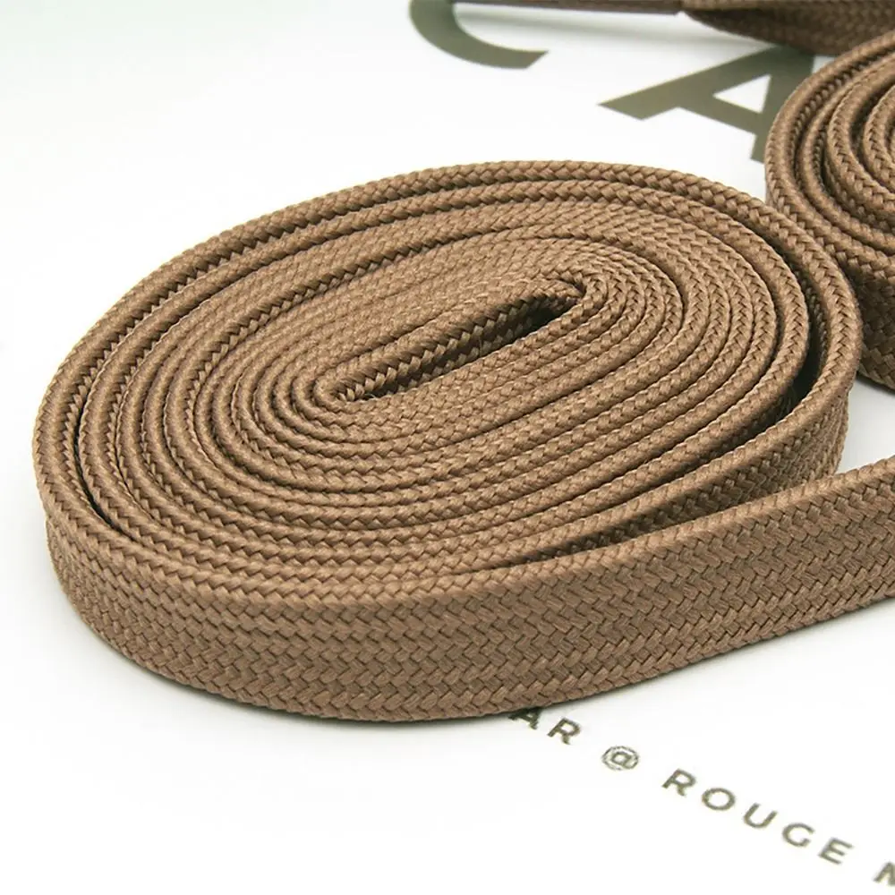 Durable Solid Color Braided Shoelace 120cm All-match Sneakers Laces Shoes Accessories Flat Shoestring Women Men