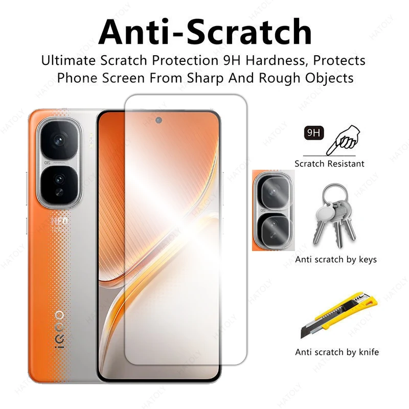 Tempered Glass For vivo iQOO Neo10 China HD Clear Protective Film For iQOO Neo10 Pro China Screen Protector Camera Protector