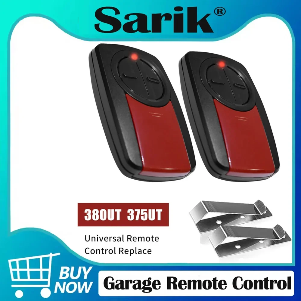 

380UT 375UT Универсальный пульт дистанционного управления, замена для безопасности + 2,0, устройство открывания гаражных ворот Tri Dua