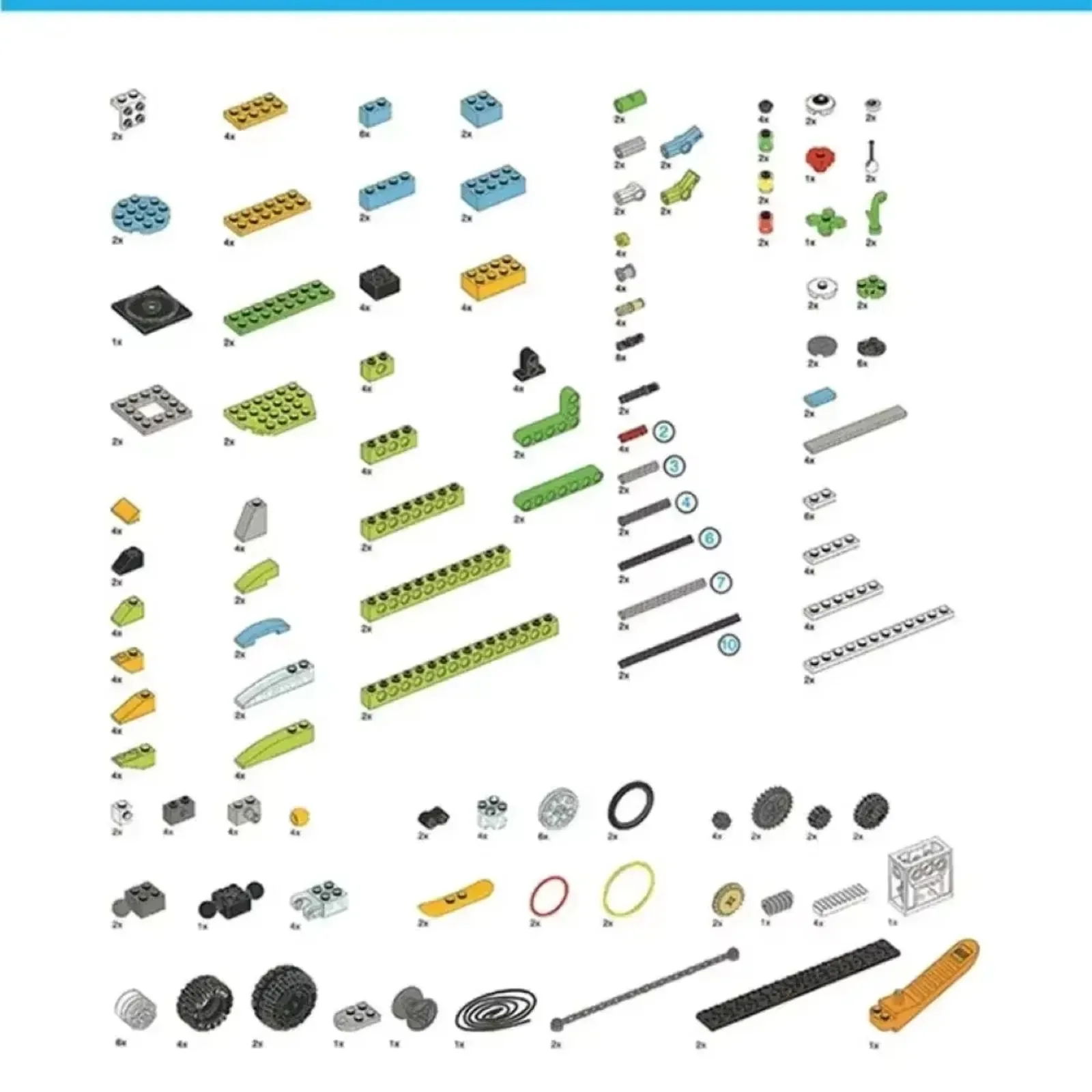 Kit de blocos de construção educacionais STEM 280pcs com sensores eletrônicos para programação de robô