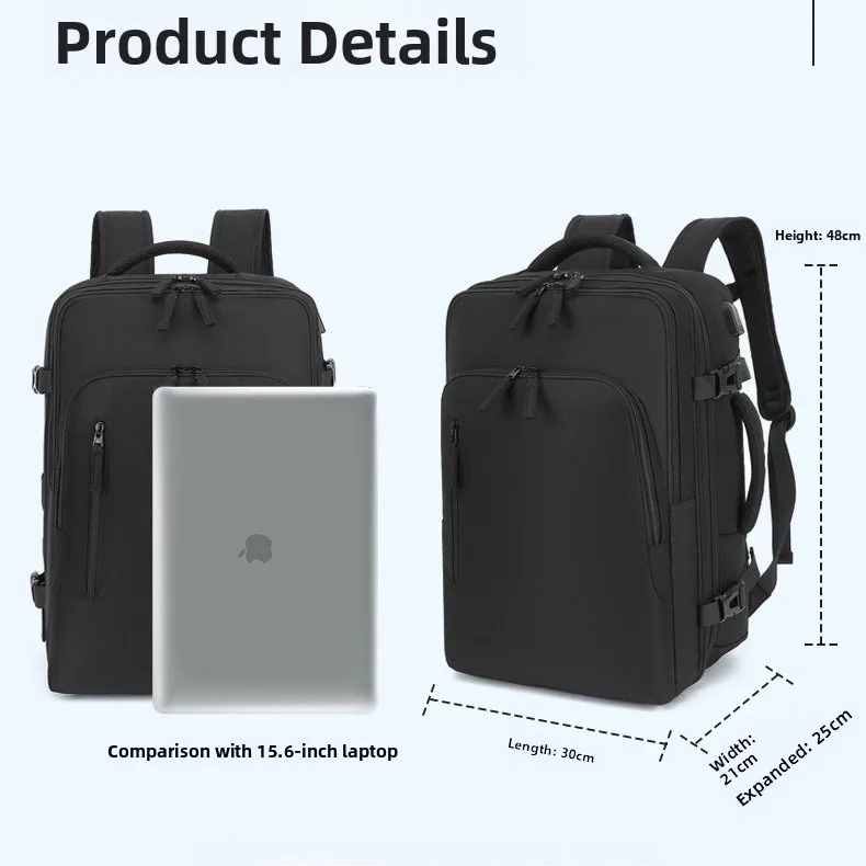 Bolsa más bonita multifuncional Bapa de viaje impermeable de gran capacidad Bolsa de almacenamiento expandible 40L Casual Simple Sle for Me...