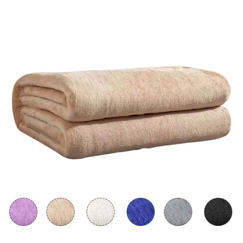 Flannel Soft Throw Blanket Multifunction Lunch Break Blanket Comfortable Air Conditioning Blanket For Office Bedroom Use