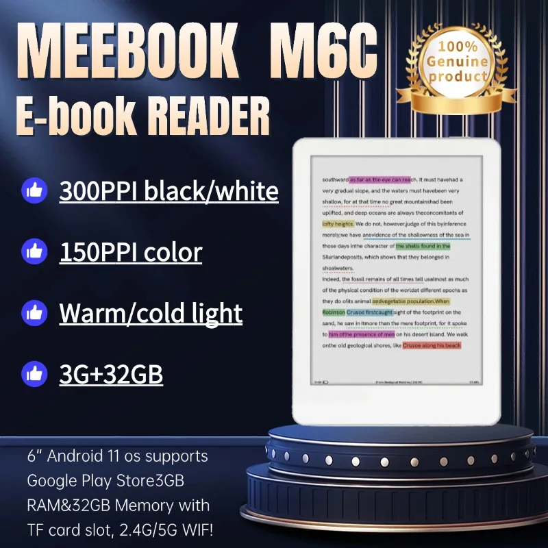 2025 New Arrival Meebook M6C Color E-reader Book 6