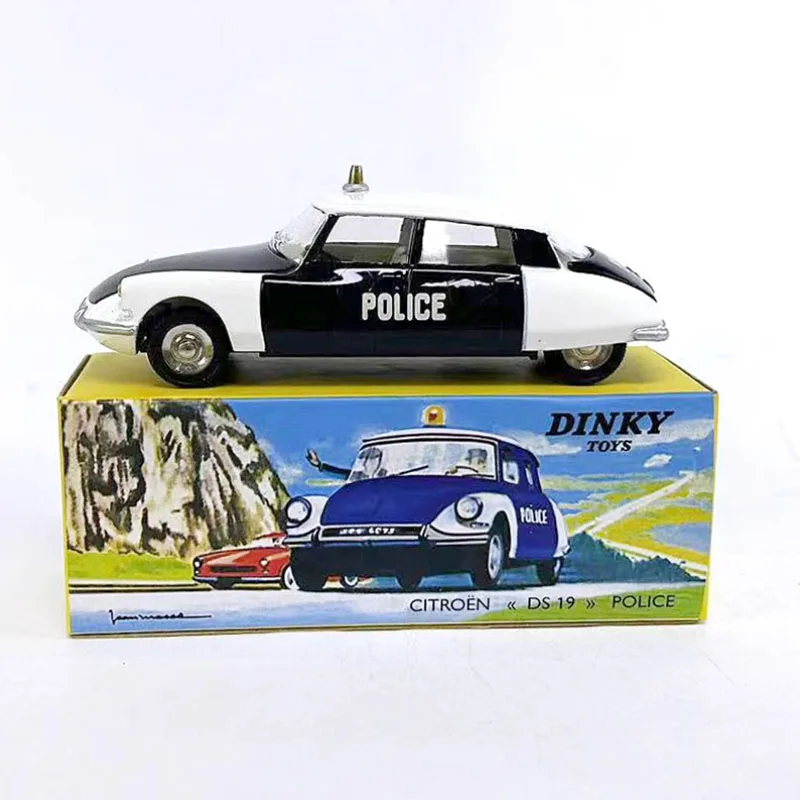 Paint Defects 1:43 Scale Dinky Toys CITROEN DS 19 Police Alloy Car