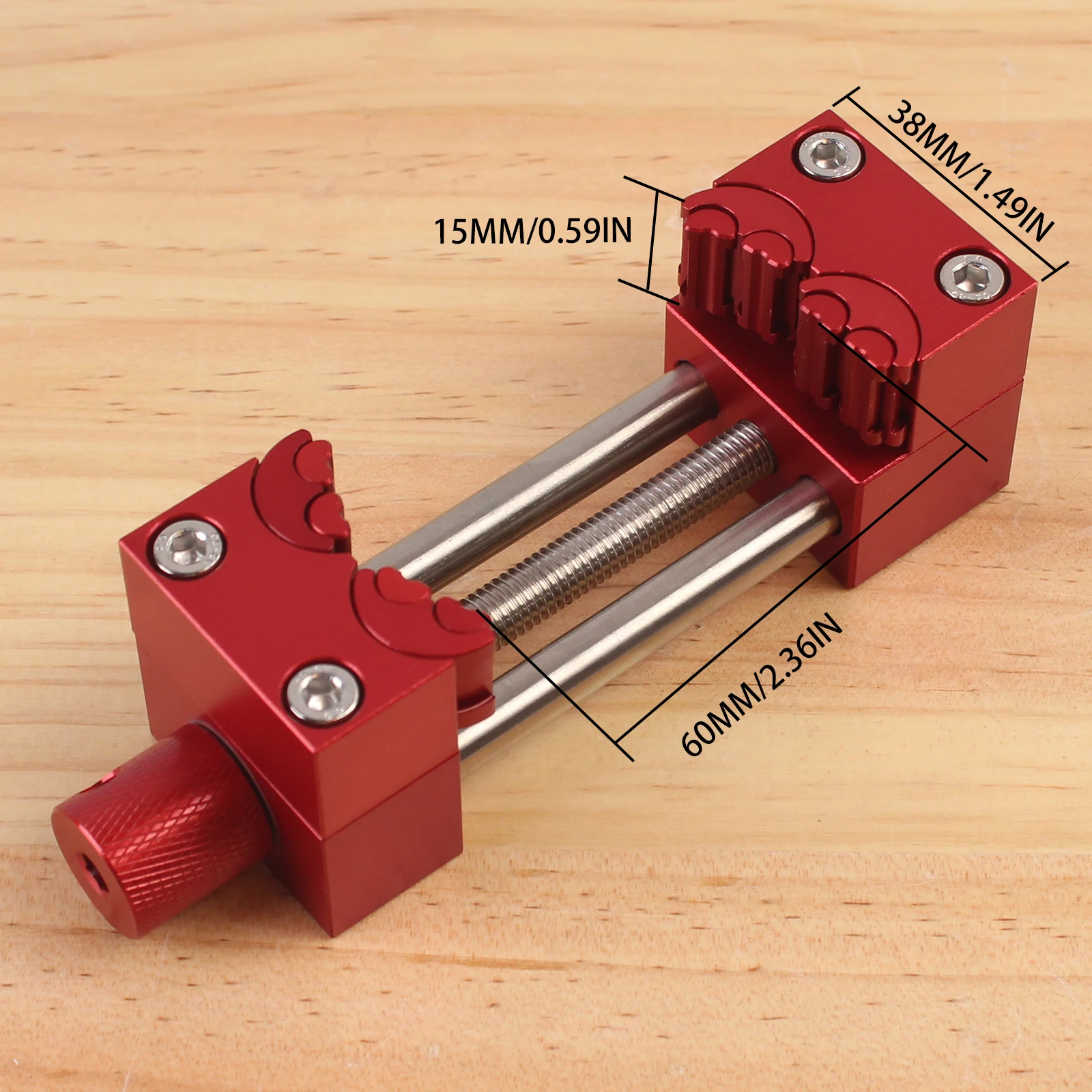 Aluminum Alloy Self-Adjusting Precision Clamping for DIY, Crafts, Jewelry Making, Repair Jig Heteromorphic Jaws Bench Vice Clamp
