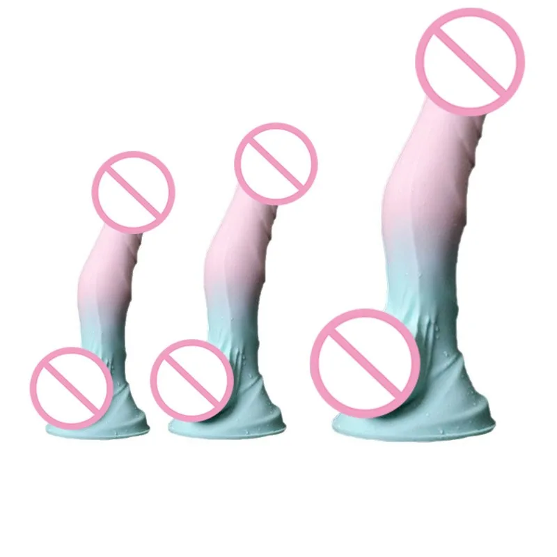 New 3 Sizes Soft Silicone Anal Plug Dildo Strong Suction Cup Base G Spot Massager Adult Sex Toys for Men and Women 18+