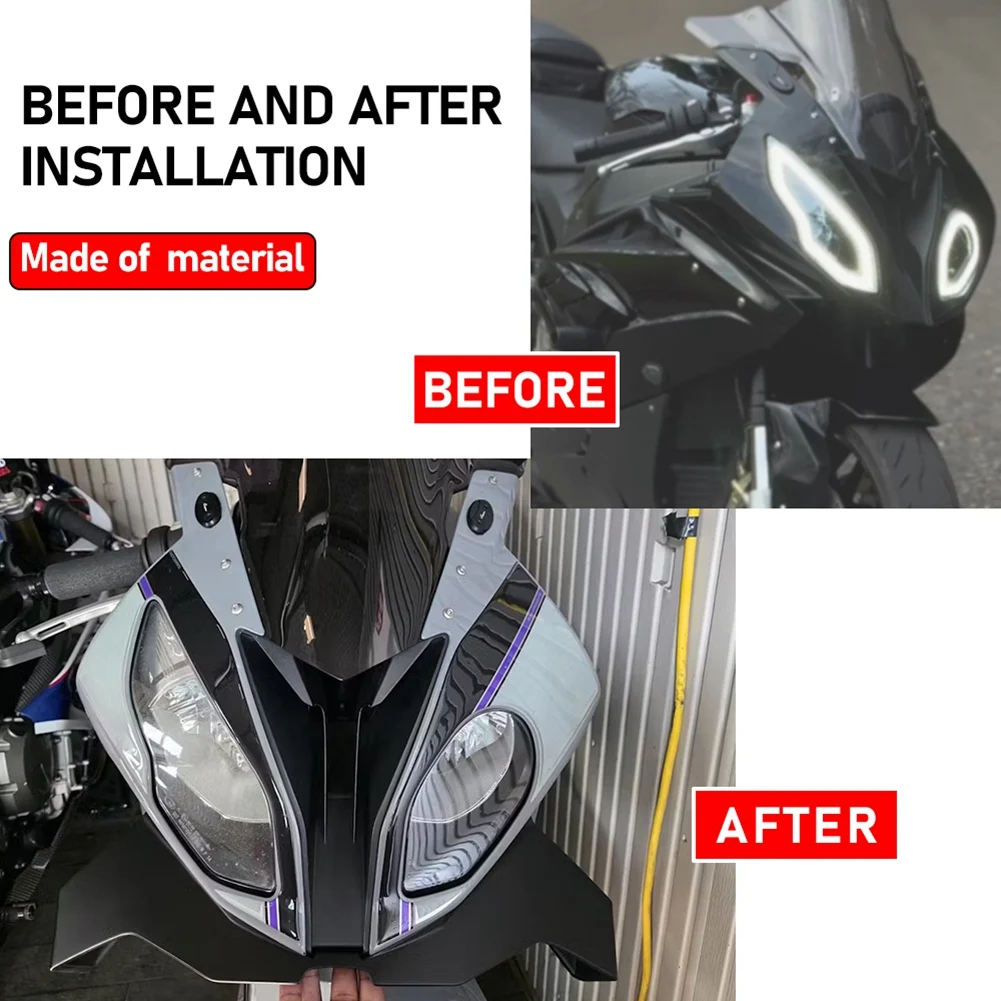 

Superior-Motorcycle Front Spoiler Lower Spoiler Front Lip Wind Wing Aerodynamic Fairing For BMW S1000RR 2015- 2018 WING Winglets