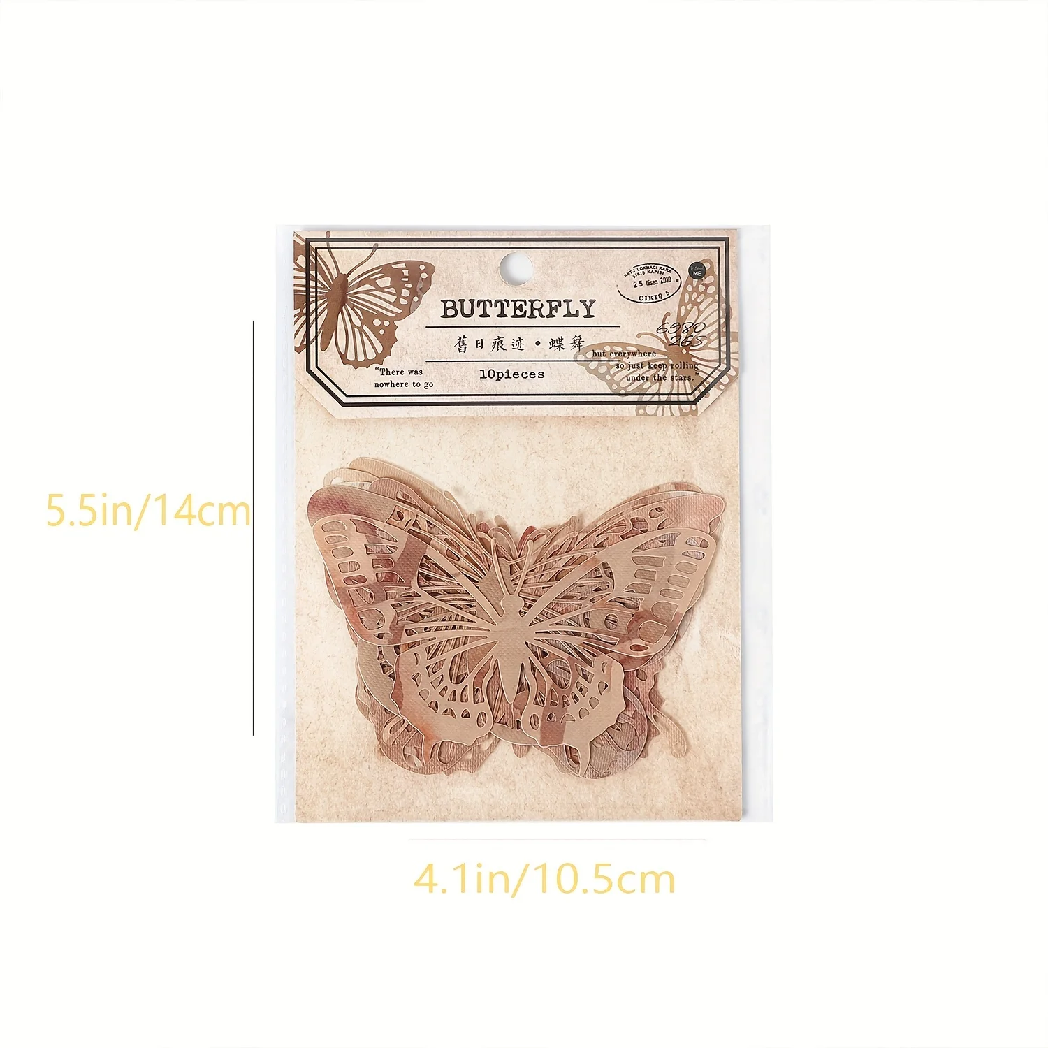 10pcs Lace Paper Material Wrap Lace Butterfly Hand Book Decorative Material Paper Decorative Material