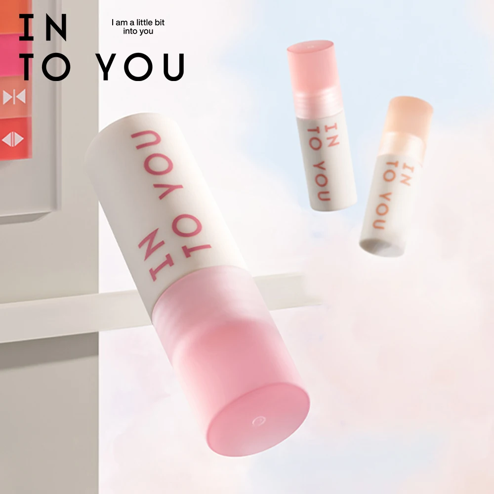 INTO YOU Makeup Women Light Cloud Lip Gloss Muddy Texture Lip Tint Long Lasting Cosmetics Red Lipstick New Product 8 Colors