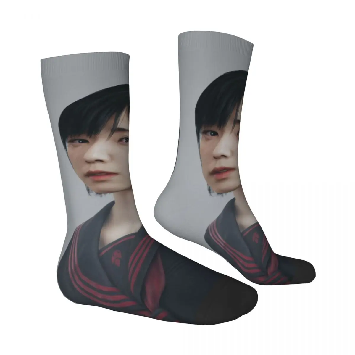 الكبار الرجال الجوارب Shimizu Hinako سايلنت هيل F جوارب الشتاء عادية متوسطة جوارب ناعمة تصميم الجري عدم الانزلاق الجوارب