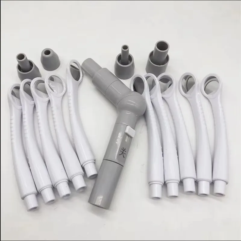 1Set Dental Suction Mouth Mirror With 10 Mouth Lenses 1 Conversion Head And 4 Different Interfaces