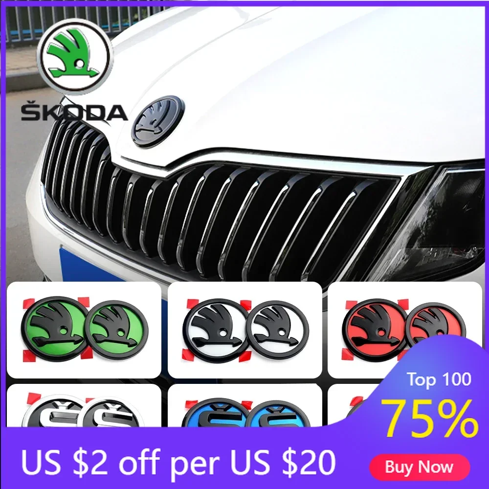 

Наклейка на автомобиль 2025: Новая эмблема на капот, боковая наклейка на багажник, значок для Skoda Kodiaq, Yeti, Kamiq, Octavia, Karoq, Fabia, Rapid, VRS, Mk