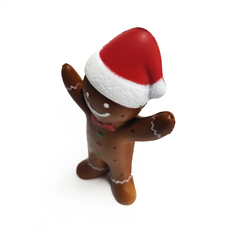 Bonito natal gingerbread squeeze alívio do estresse brinquedo presentes de natal festa decoração brinquedos para crianças presente da menina