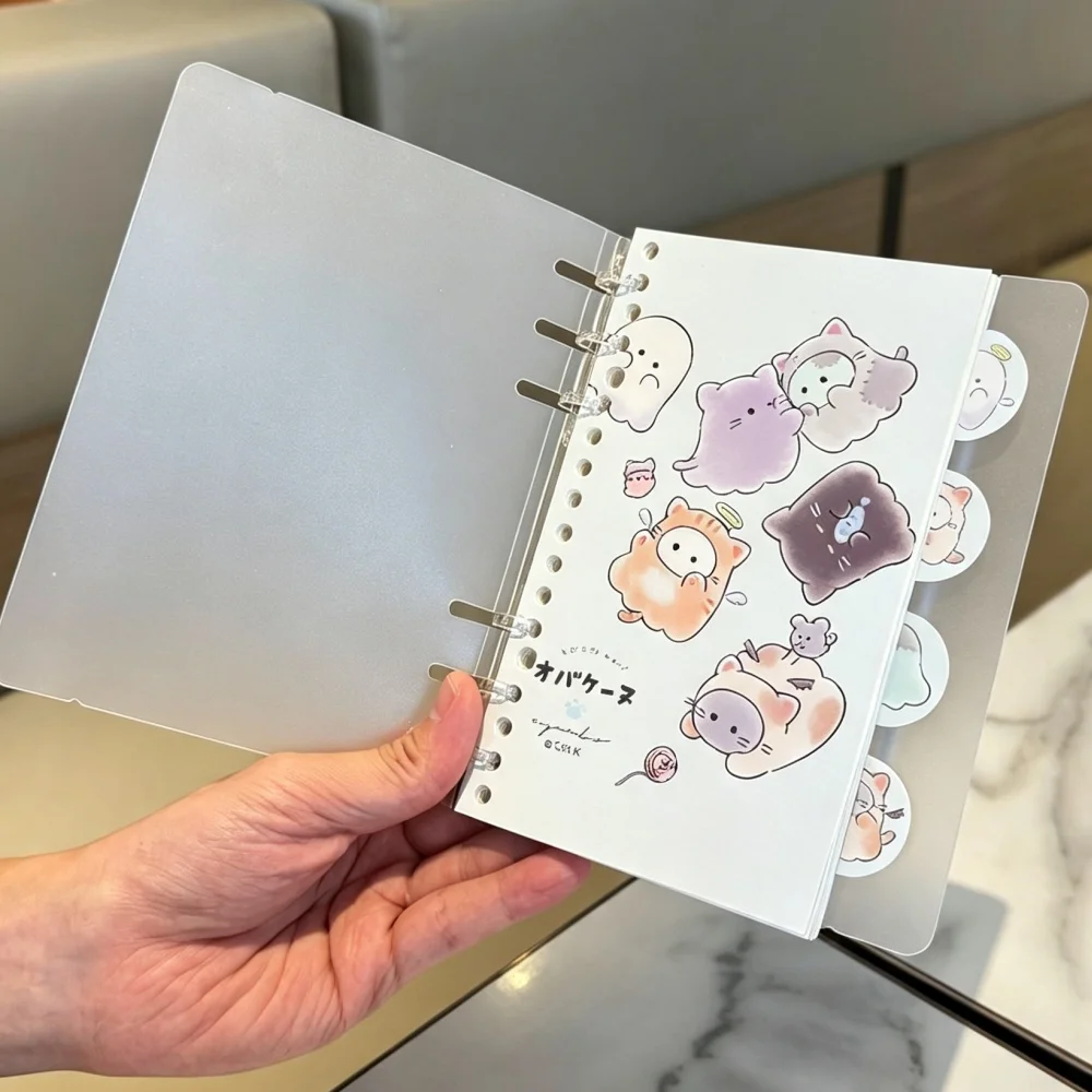 Cartoon Notebooks Creative DIY Handbook Multifunctional Note Books Buckle Loose-leaf Handbook Schedule Book for Study and Office