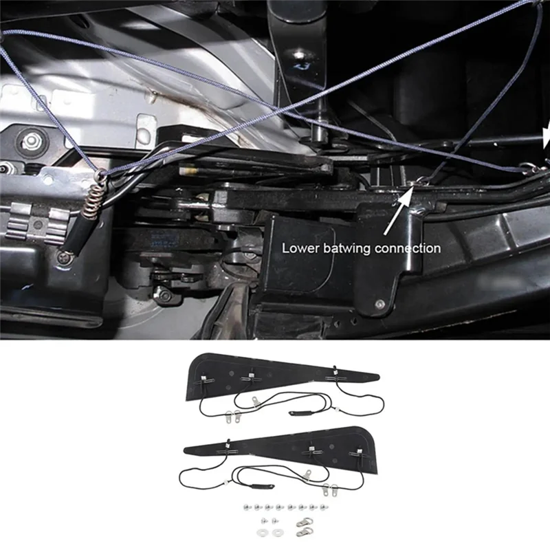 

WAP01 NEW-Convertible Roof Pillar Repair Kit Top C Column Repair Kit Car Repair Tools Black For BMW E46 325Ci 330Ci M3 543171353