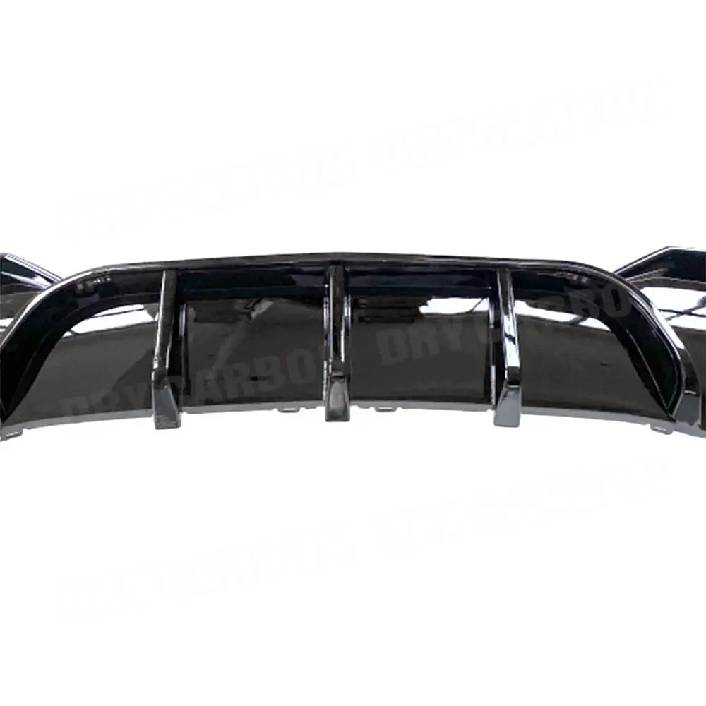 ABS Material Car Rear Bumper Lip Diffuser Spoiler Guard  Bodykit Accessories Tuning For BMW 4 Series G22 G23 Coupe 2021 +
