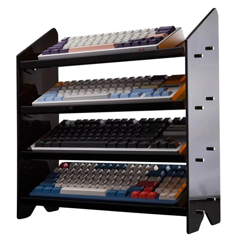 

Slant platform mechanical keyboard display stand acrylic storage multi-layer collection cabinet desktop storage cosmetics