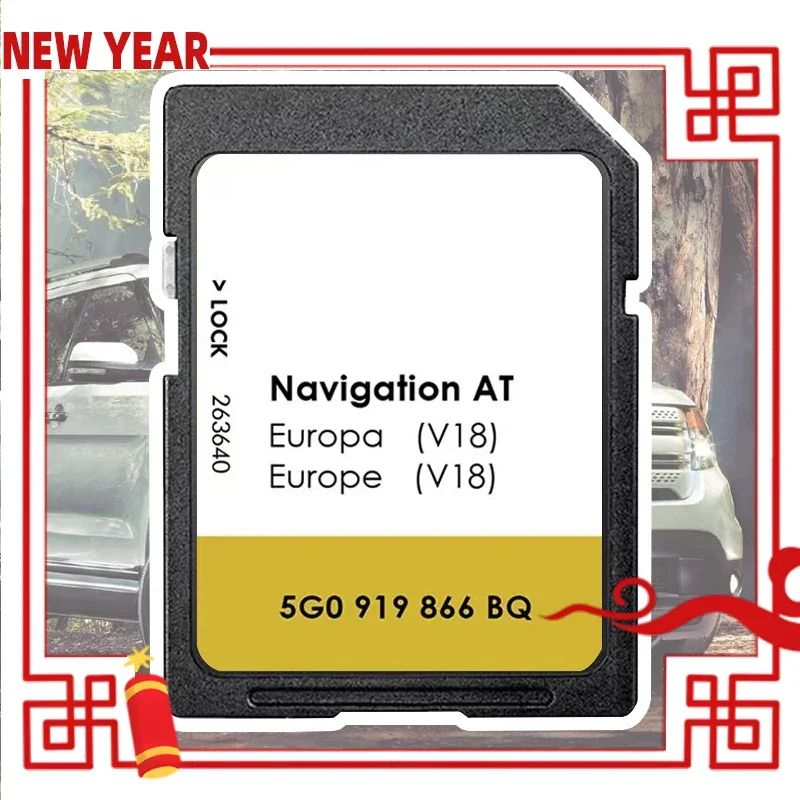 

UK GB Europe Ireland Sat Nav SD Card V18 One Day Delivery Discover Media Navigation MIB1 for VW AT Map