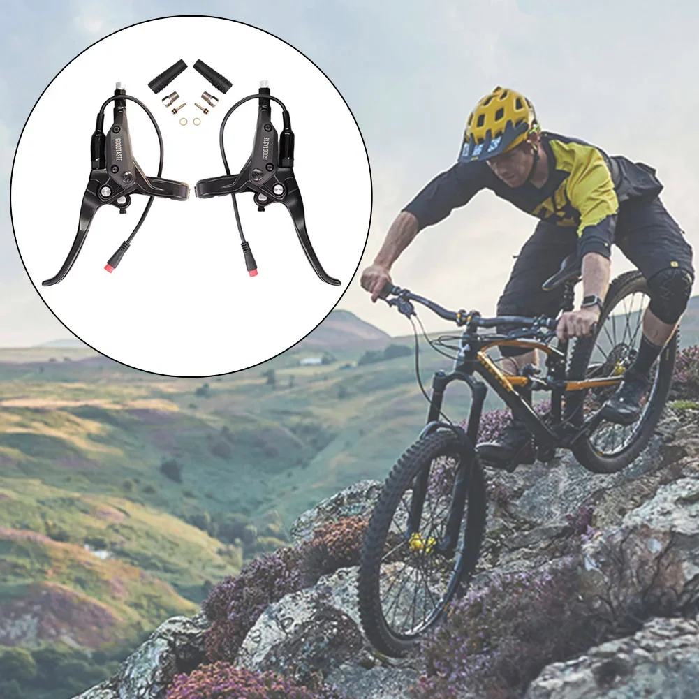 

2pin GT03 Power-Off Oil Brake E-Bike Brake Handle Waterproof/SM Left/Right Brake Lever Electric Bikes MTB Cycling Accessories