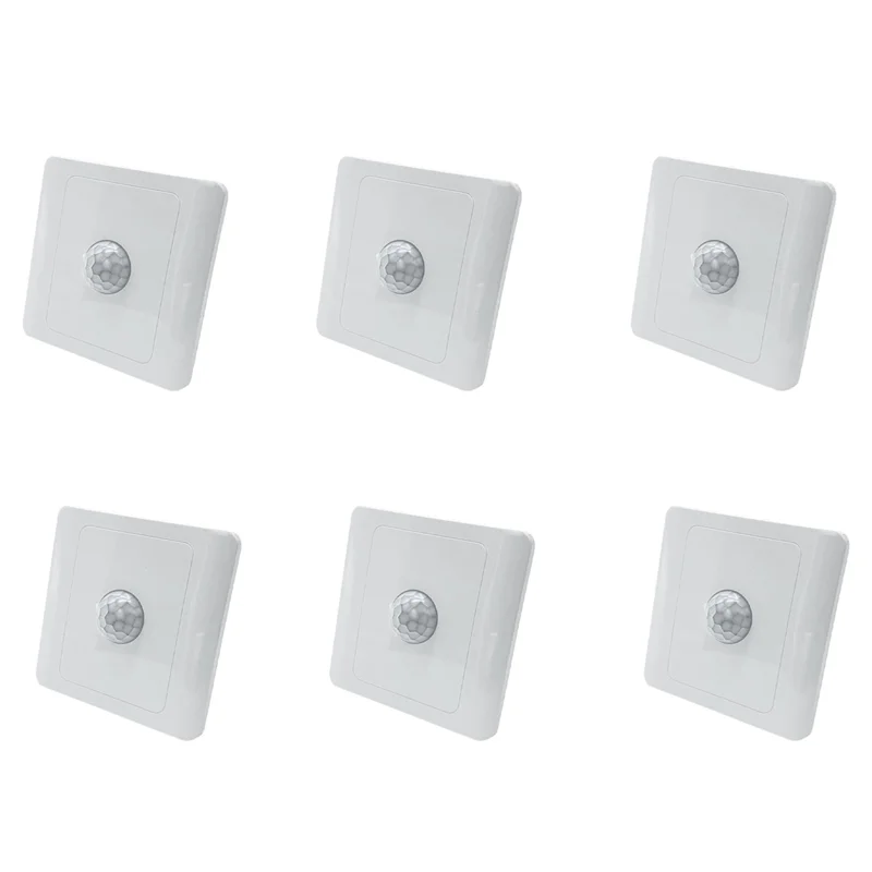 ABKQ-6X PIR Infrared Motion Sensor Switch 220V Auto Control LED Lamp Lighting Switch Smart Body Induction Detector