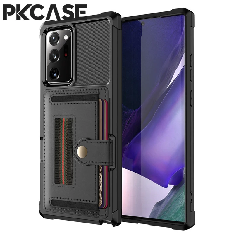 

PKCASE Credit Card Wallet Case For Samsung A13 A32 A33 A72 A73 5G A12 Cover For Galaxy S22 S21 S20 S10 S9 Note 10 Plus 20 Ultra