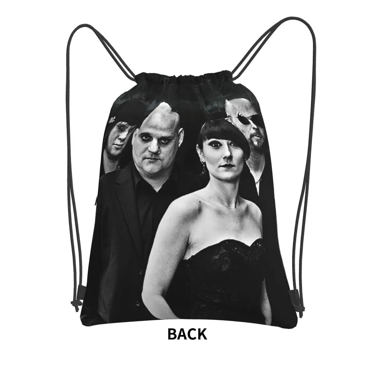 MONO INC Goth Rock Music Backpacks Fashion Drawstring Bags Sundries Bag Book Bags for Man Woman School