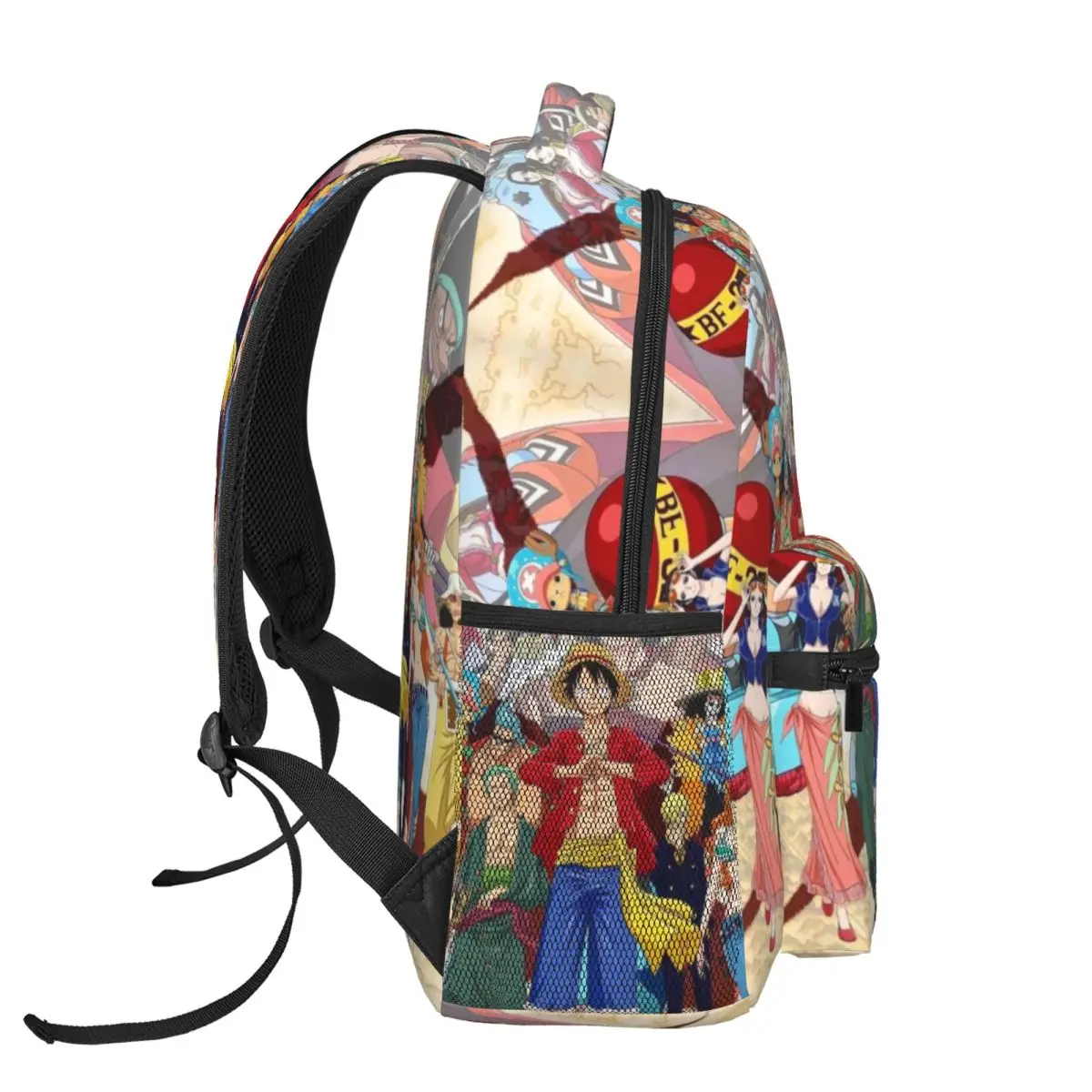 Uma peça impressa leve mochila casual, apto para escola, ao ar livre, compras, escritório, 17"