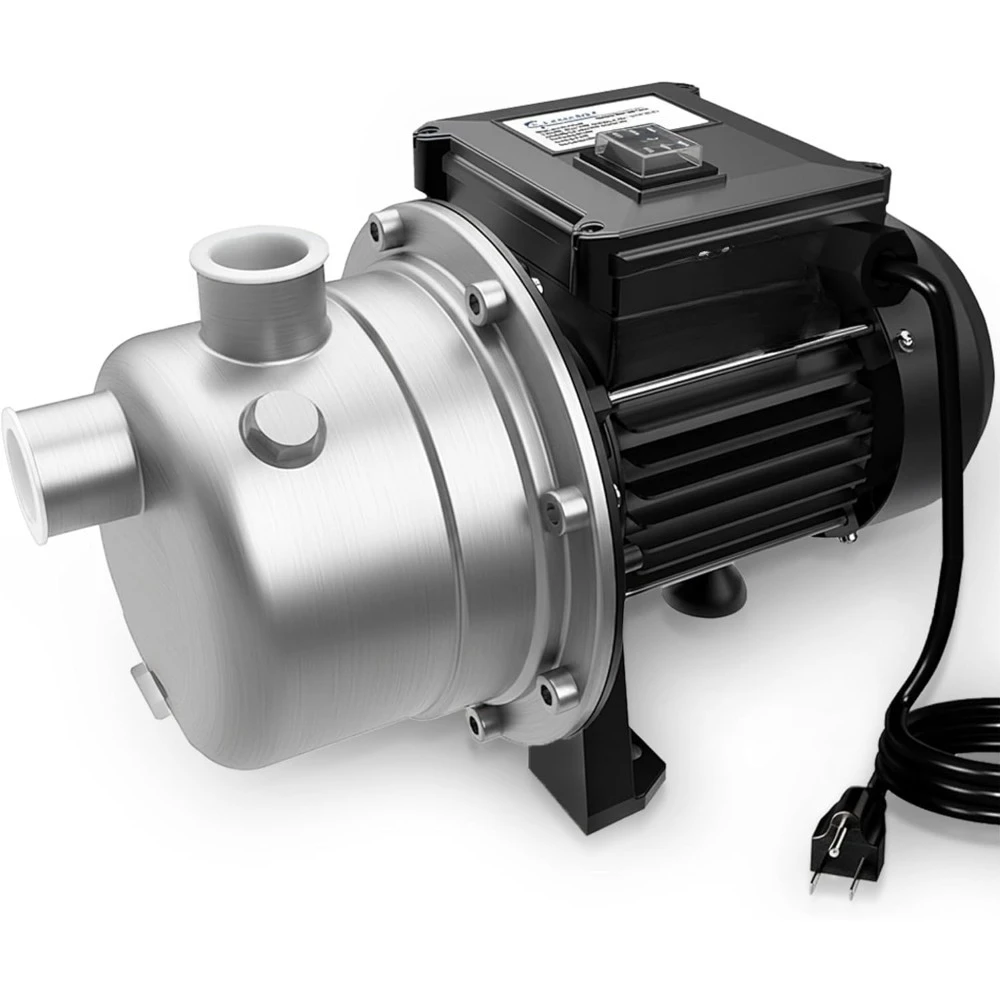 

US Shipping Portable Shallow Well Garden Pump 115V Stainless Steel Sprinkler Pump for Water Transfer Draining Lawn Irrigation