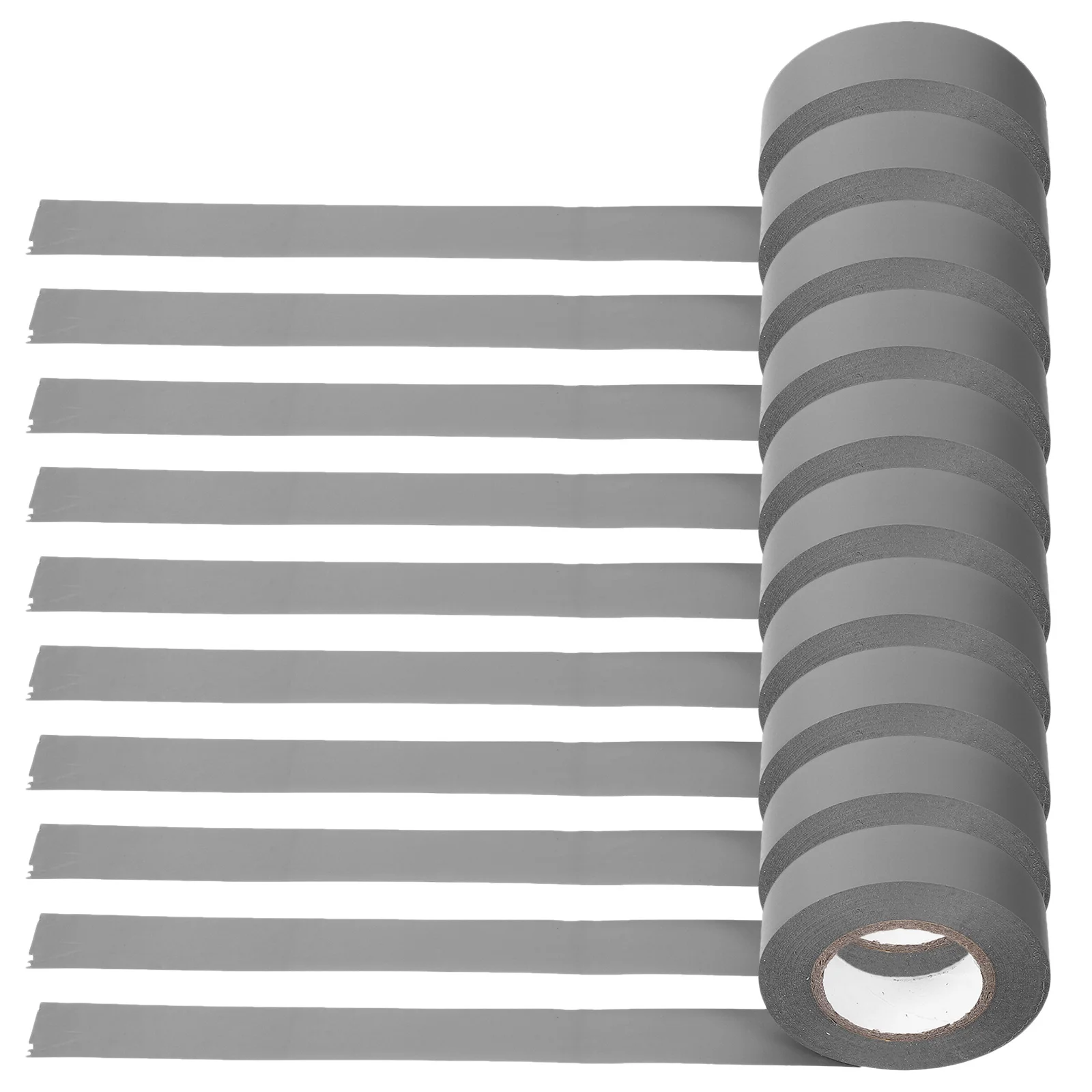 

10pcs 10 Rolls Electrician Pvc Tape Flame Retardant Moisture Resistant Insulation For Electrical Wiring Protection Industrial