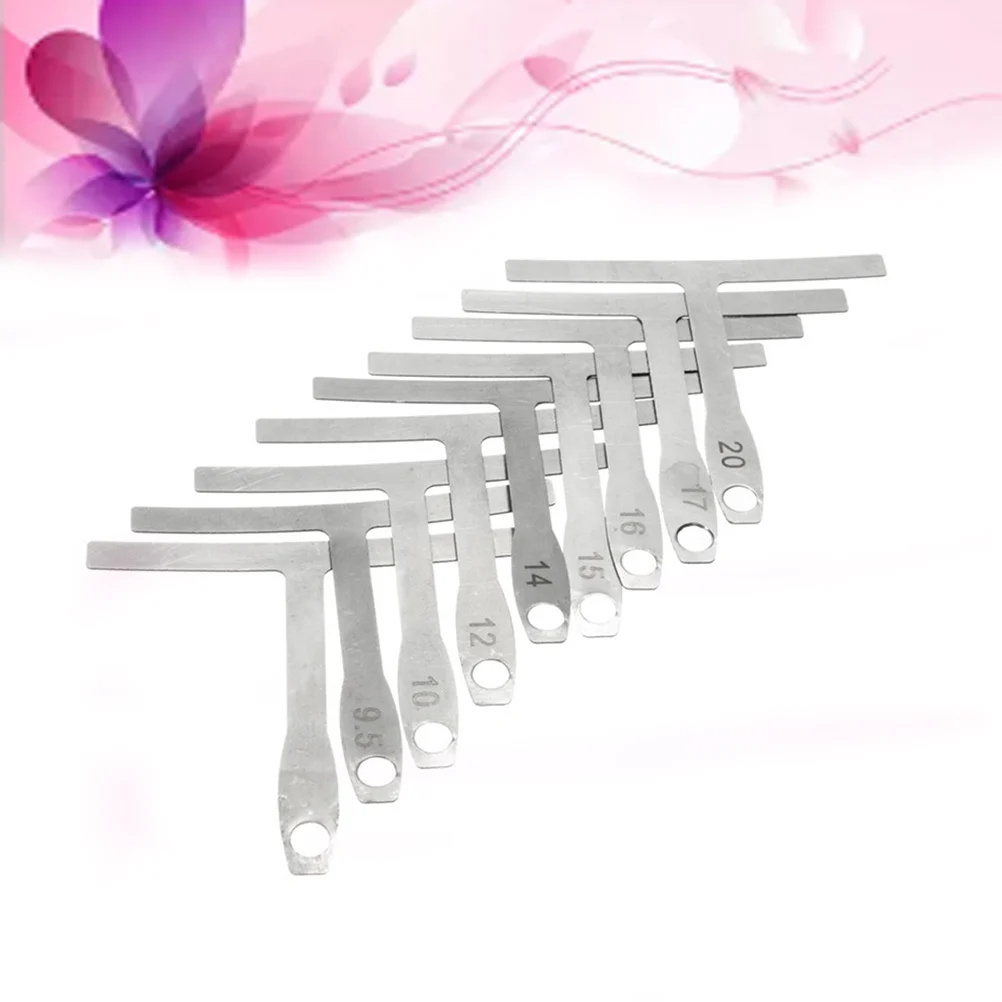 9 قطعة مسطرة على شكل حرف T للجيتار لقياس قوس الأصابع للرقبة أدوات Luthier سلسلة تعديل العمل الفرجار