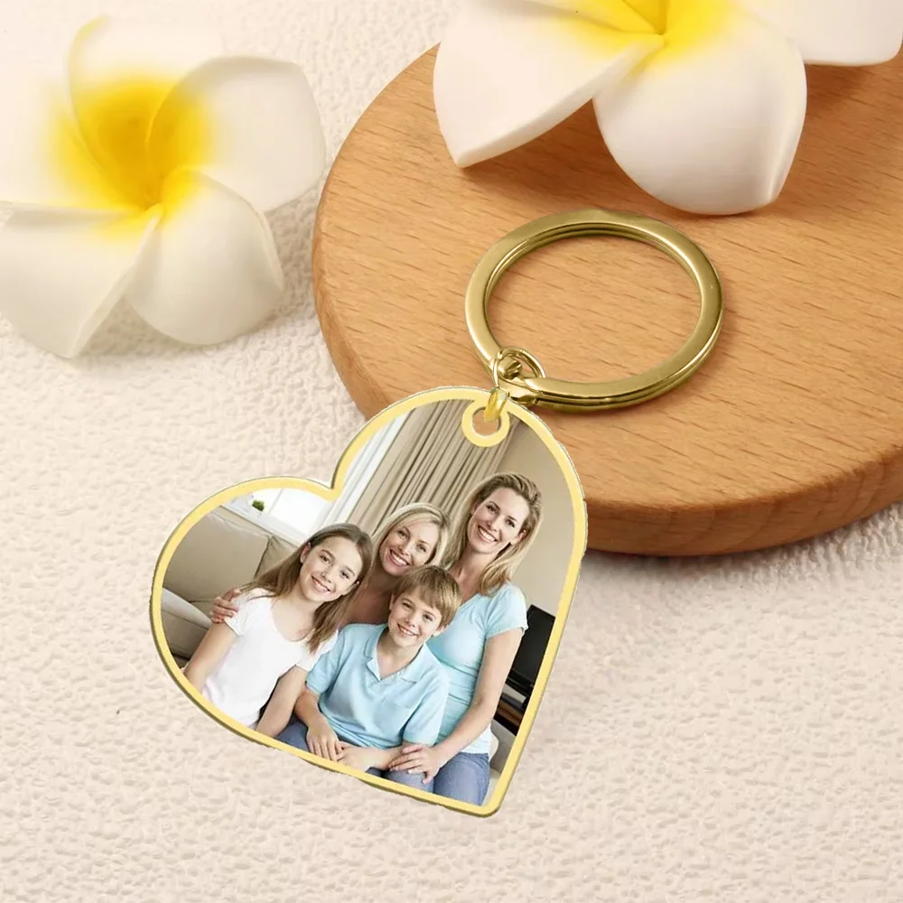 

Fashion Custom Message Keychain Personalised Photo Keyring Boyfriend Girlfriend Valentines Music Love Birthday Wedding Christmas