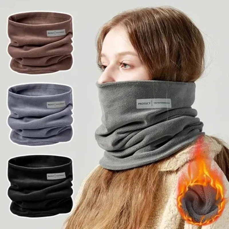 

1 шт. однотонная теплая кашемировая бандана для катания на лыжах, зимняя маска для лица и шеи для мужчин и женщин, для активного отдыха, походов, велоспорта, полумаска для лица