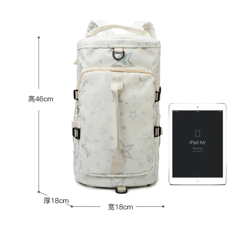 Sac de sport à main avec compartiment à chaussures pour hommes et femmes, poche arrière, sports d'avion, natation, yoga, sacs d'hôpital, salle de sport, voyage