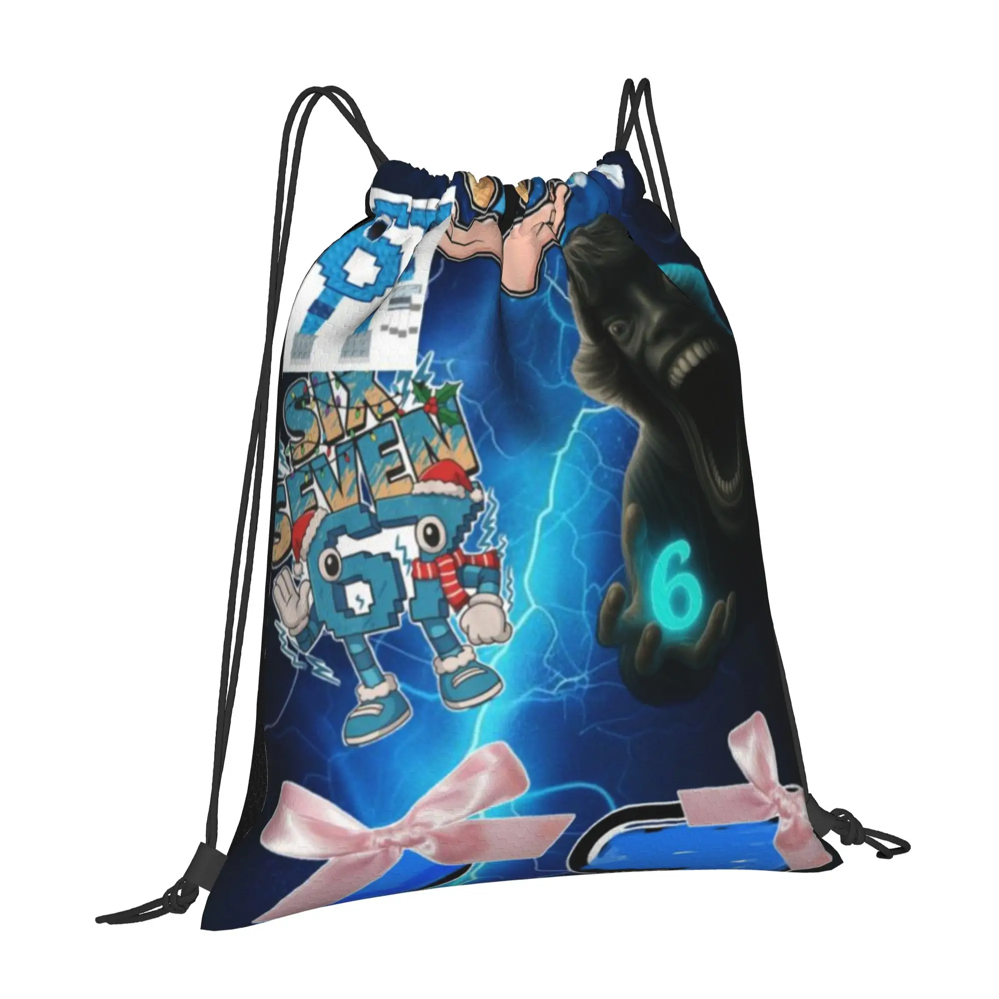 67 six seven meme 7 67 Drawstring Bags Gym Unisex Storage Organize Bundle Pocket Rope Bag