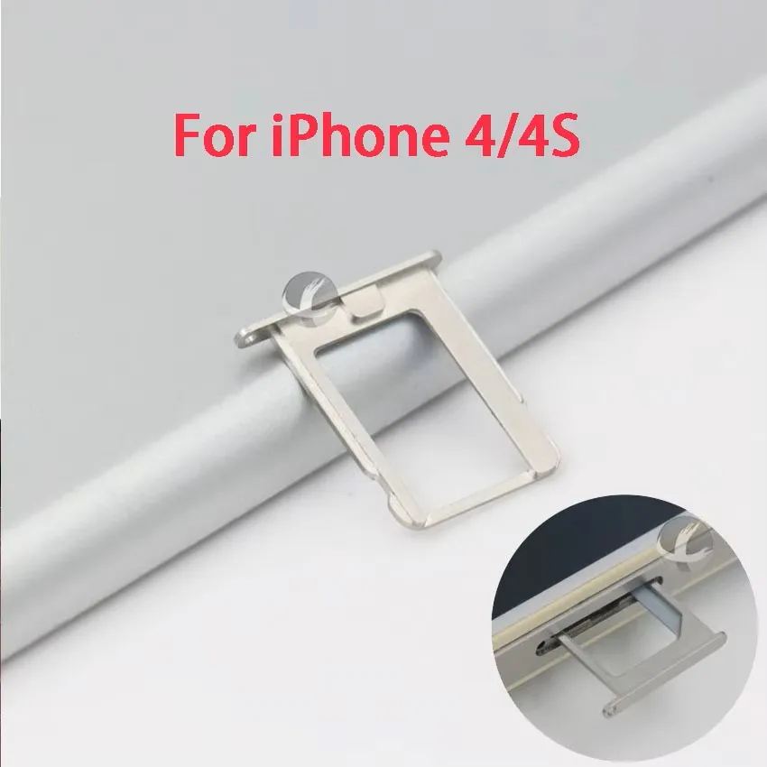 Original New SIM Card Tray For iPhone 4 4S 5 5S 5C SE 6 6P Plus Reader Connector Socket Holder Slot Module Replacement Parts