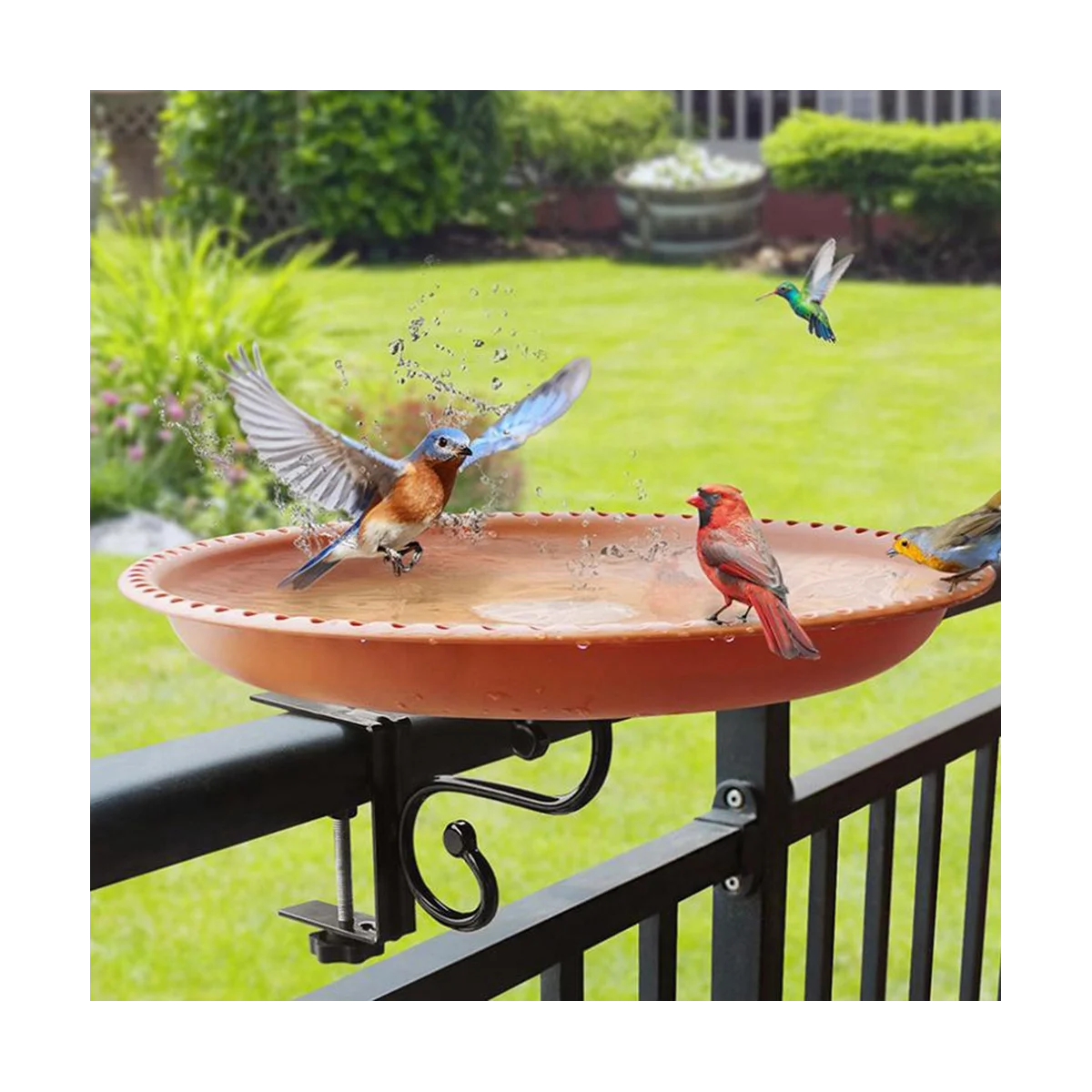 Buiten Vogel Bad Tuin Buiten Opknoping Vogelbak Vogelbak Vogelkooi Voor Patio Gazon Tuin Decoratie