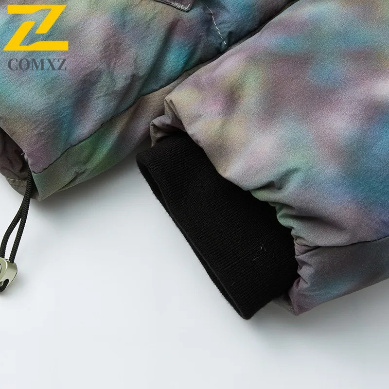 سترة COMXZ للرجال بياقة واقفة ممتازة لركوب الدراجات في الهواء الطلق سترات مبطنة خفيفة الوزن بتصميم ربطة عنق معطف شتوي مريح