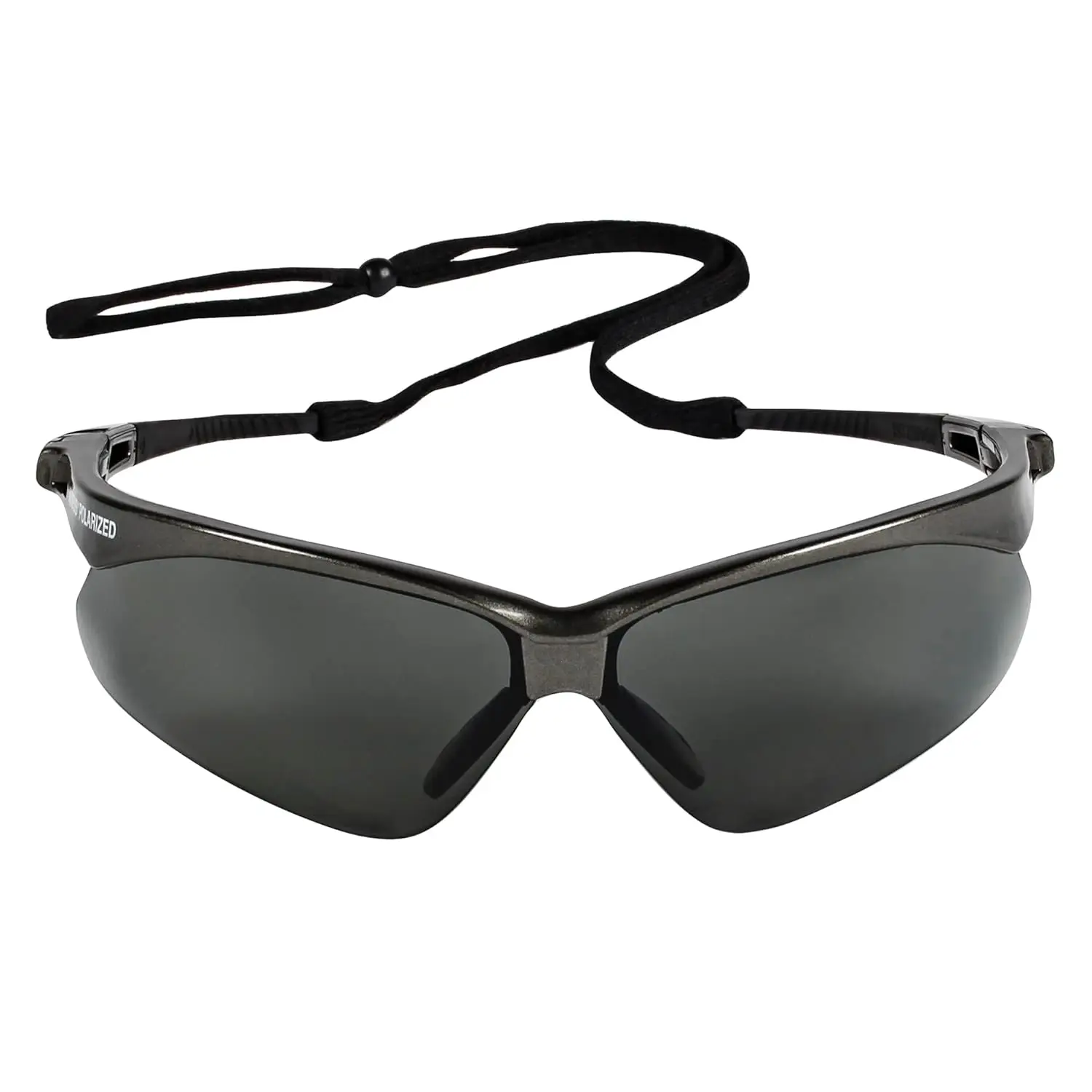 

Polarized Safety Sunglasses, Smoke Grey Lenses, Gunmetal Frame, Unisex for Men and Women