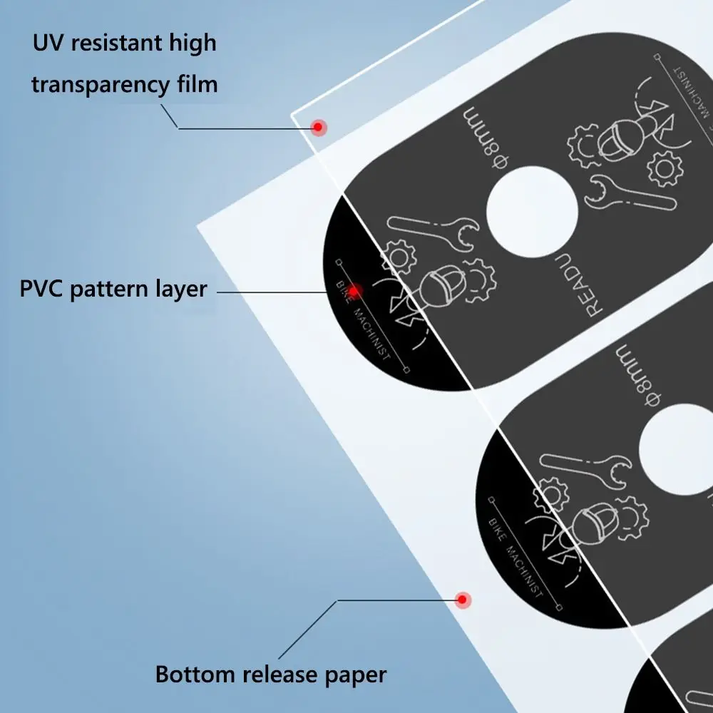 3PCS/Set Multicolor Bicycle Valve Sticker PVC MTB/Road Bike Bike Valve Pad Stickers Not Fading Waterproof