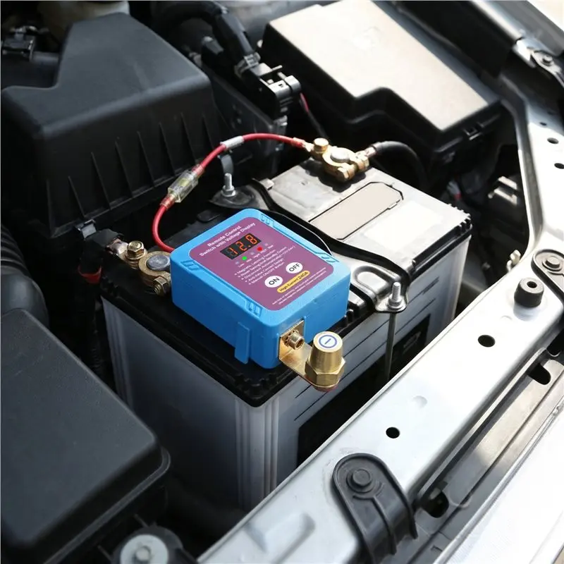 Well Auto Battery Master Switch With Remote Control, 240A 12V Battery Disconnect Functionality, Led Voltage Display Included