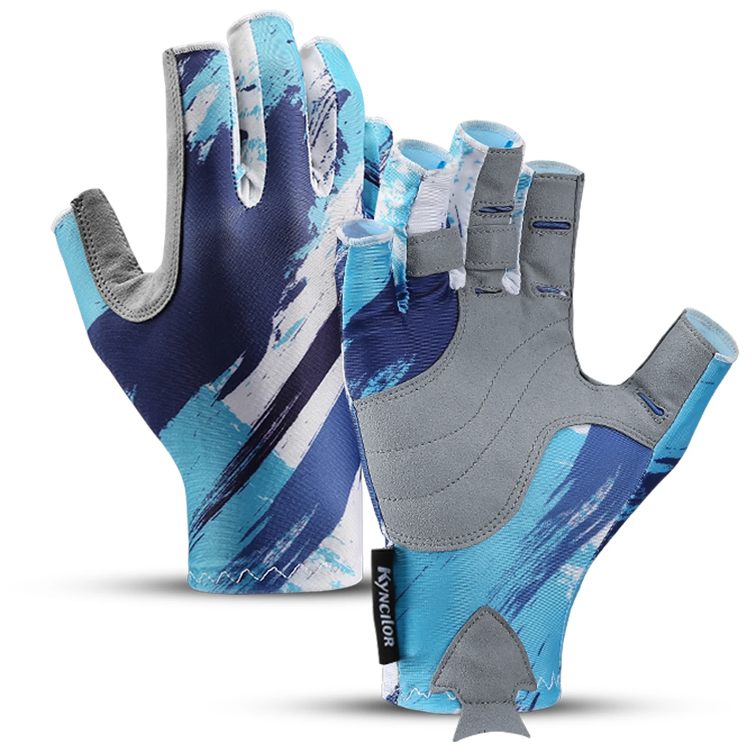 AliExpress Fezrgea Outdoor Fishing Gloves Half Finger Men Women Anti-slip UV Wear Protection Sports Boating Fish