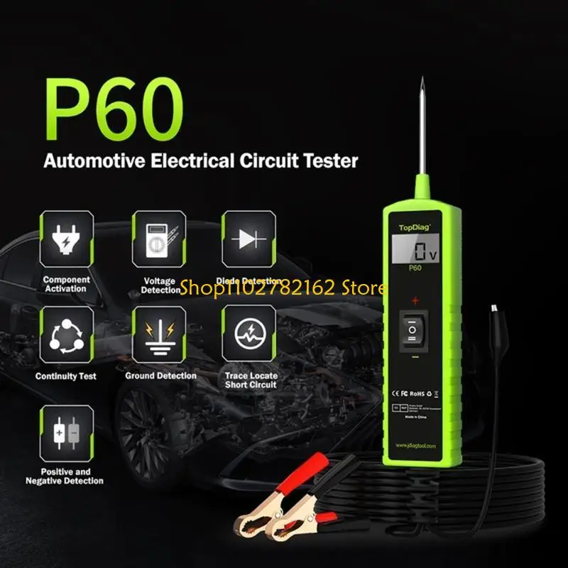 

547B Heavy Duty DC6V 12V 24V Circuit Tester Digital Automobile Electrical Testing Tool Current Tester
