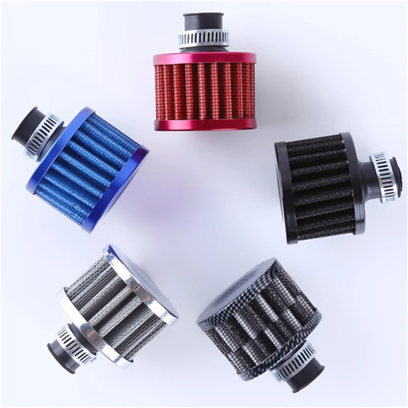 Universal Car Air Filter 12mm 25mm for Motorcycle Cold Air Intake High Flow Crankcase Vent Cover Mini Breather Filters