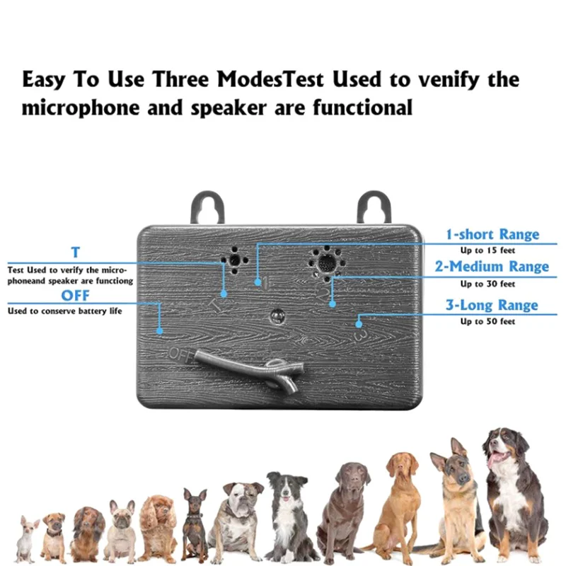 Bark Box Anti Barking Device For Dogs 3 Levels Bark Box Anti Bark Device Stop Barking Dog Devices Ultrasonic Dog Bark Control