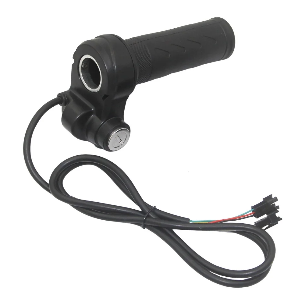Electric Bicycle Throttle Waterproof With 2 Keys 3 Pin Throttle Grip For Electric for trike Electric Scooter Throttle Handle