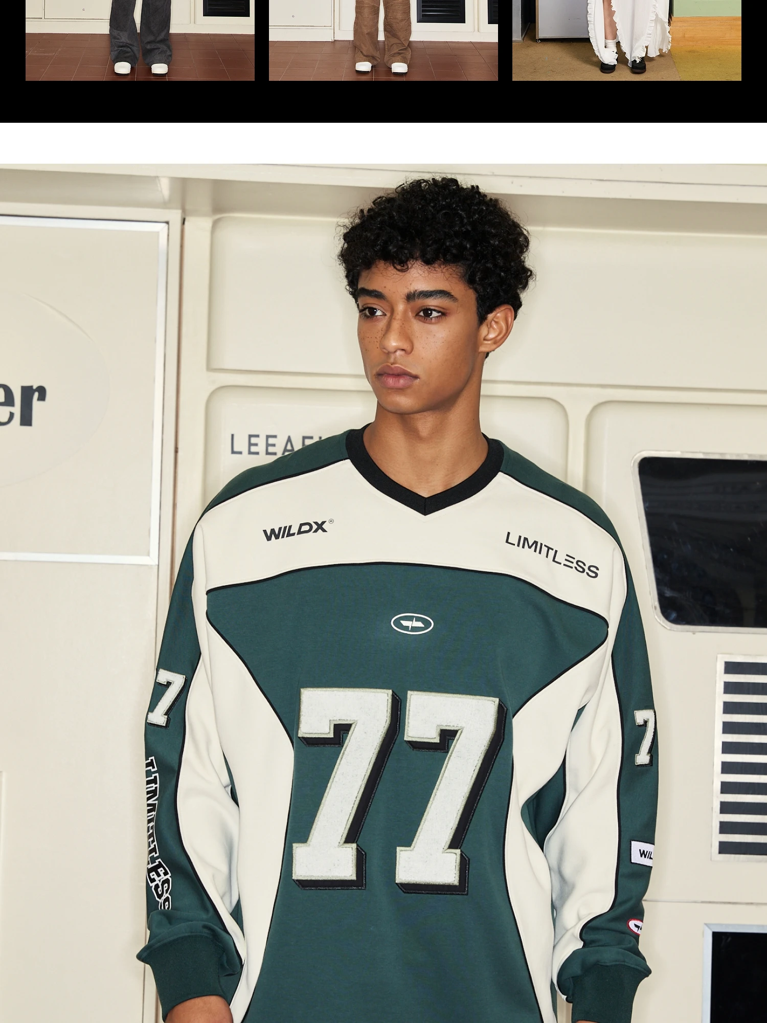 العصرية الأمريكية الرجعية كلية نمط كرة السلة البلوز الرجال النساء س الرقبة طويلة الأكمام المطبوعة عارضة فضفاض زوجين البلوز أعلى #3